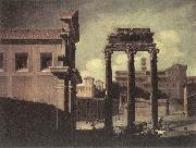 CODAZZI, Viviano Rome, the Campo Vaccino Looking toward the Capitoline d oil painting artist